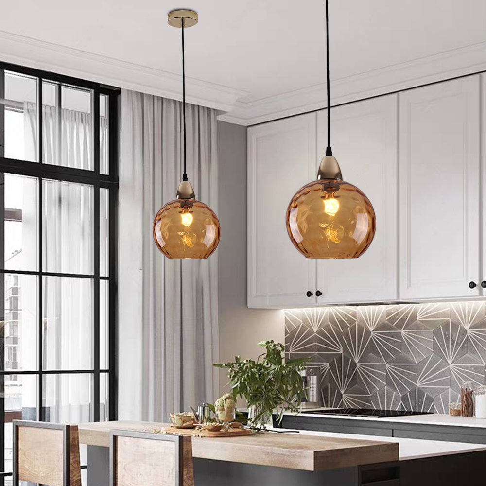 Avo Ripple Glass Pendant Lights-Relic Pieces