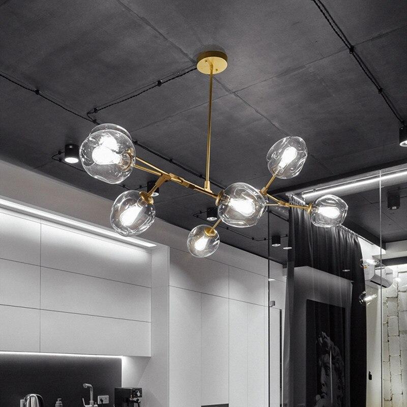 Zerin Nordic Modern Glass Pendant Light Clear Bubble-Relic Pieces