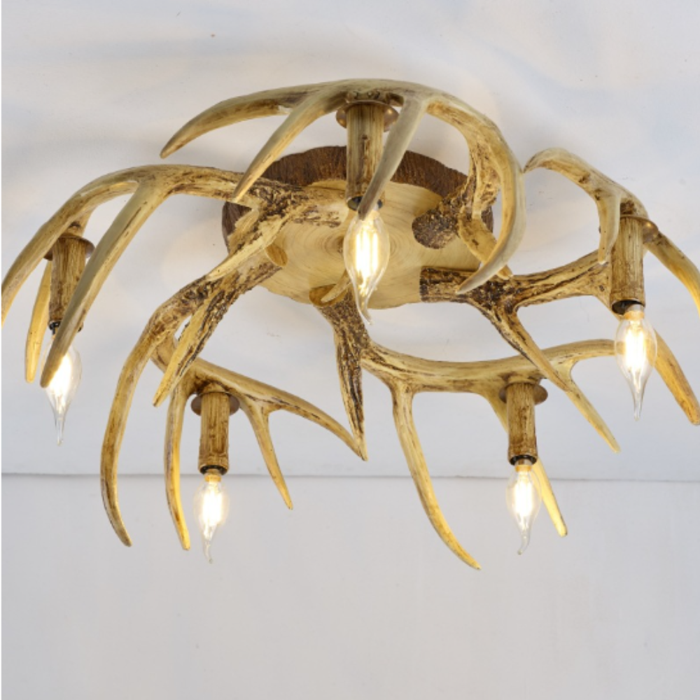 Vadipoka LED Pendant Light/Flush Mount Ceiling Light Resin Metal Bedroom