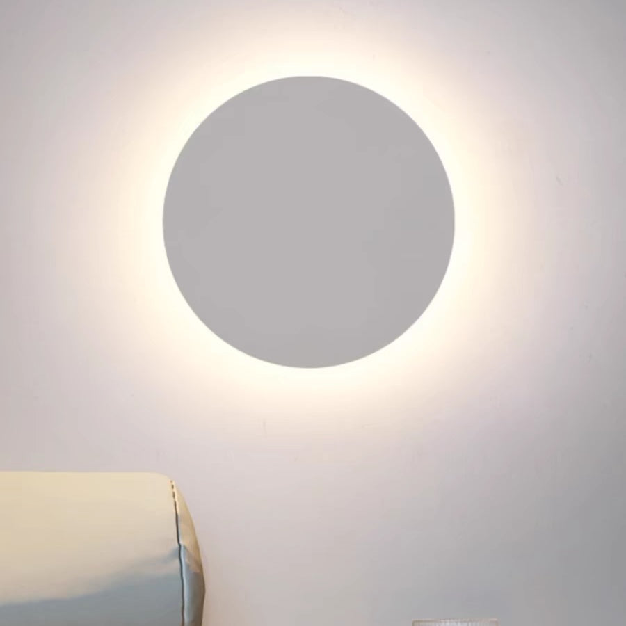 Dori Minimalist Round/Square Outdoor Wall Lamp LED, Black/White-Relic Pieces