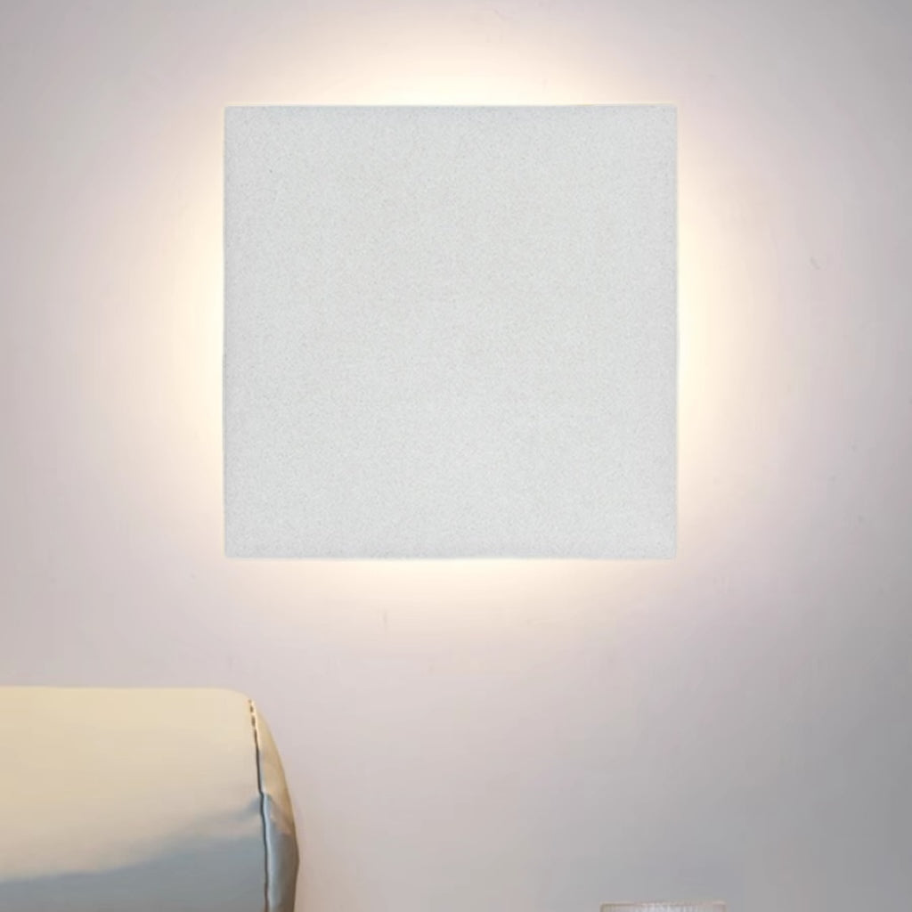Dori Minimalist Round/Square Outdoor Wall Lamp LED, Black/White-Relic Pieces