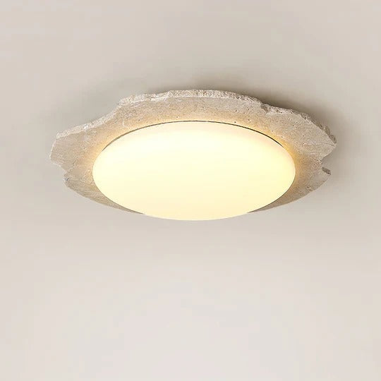 Nimbe Halo Travertine Ceiling Light