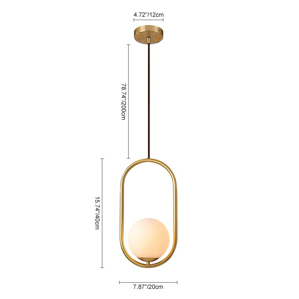 Qvistuva Modern Globe Pendant Light-Relic Pieces