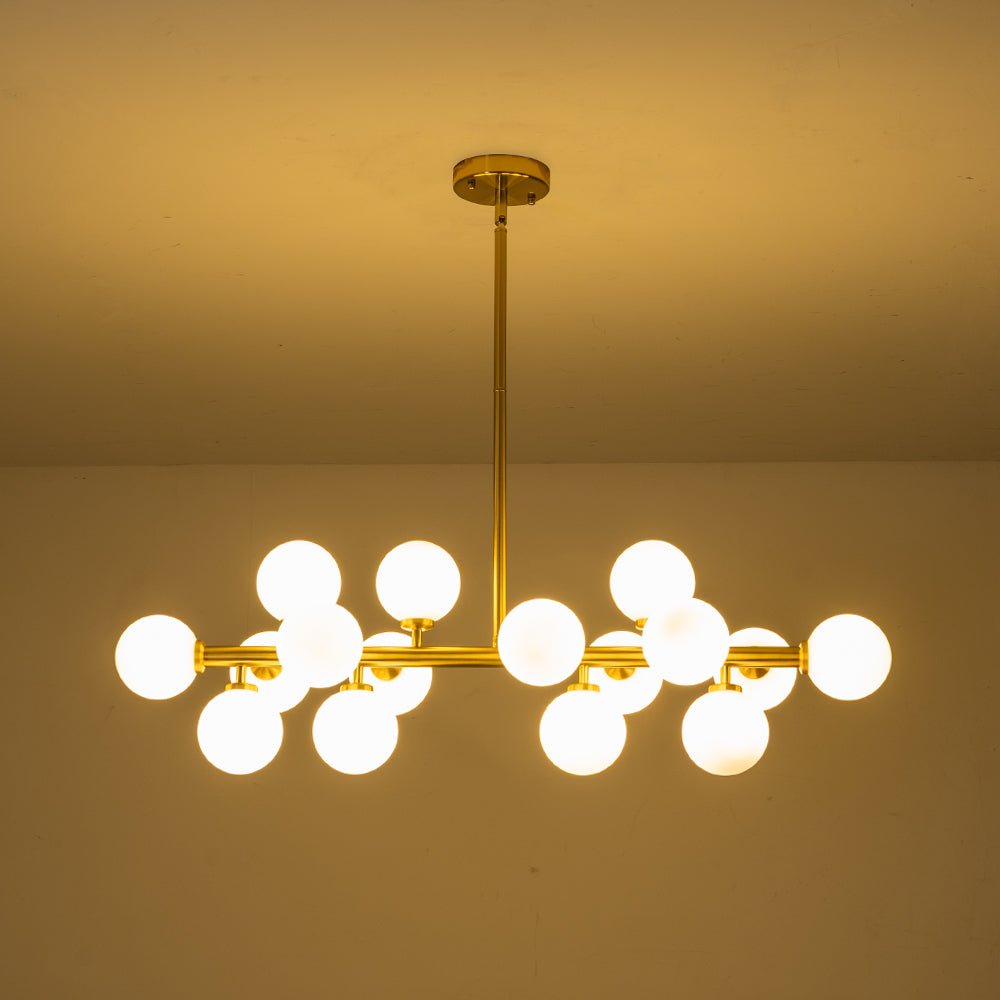 Iris Modern Linear Glass Chandelier-Relic Pieces