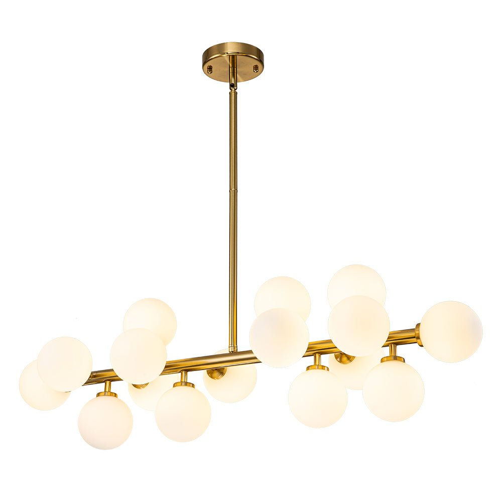 Iris Modern Linear Glass Chandelier-Relic Pieces