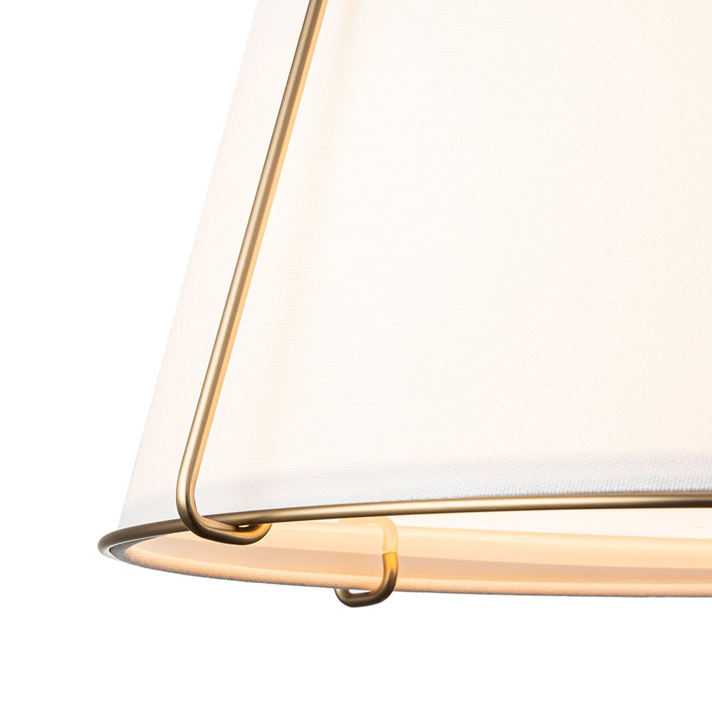 Vesina Linen Semi Flush Mount Ceiling Light-Relic Pieces