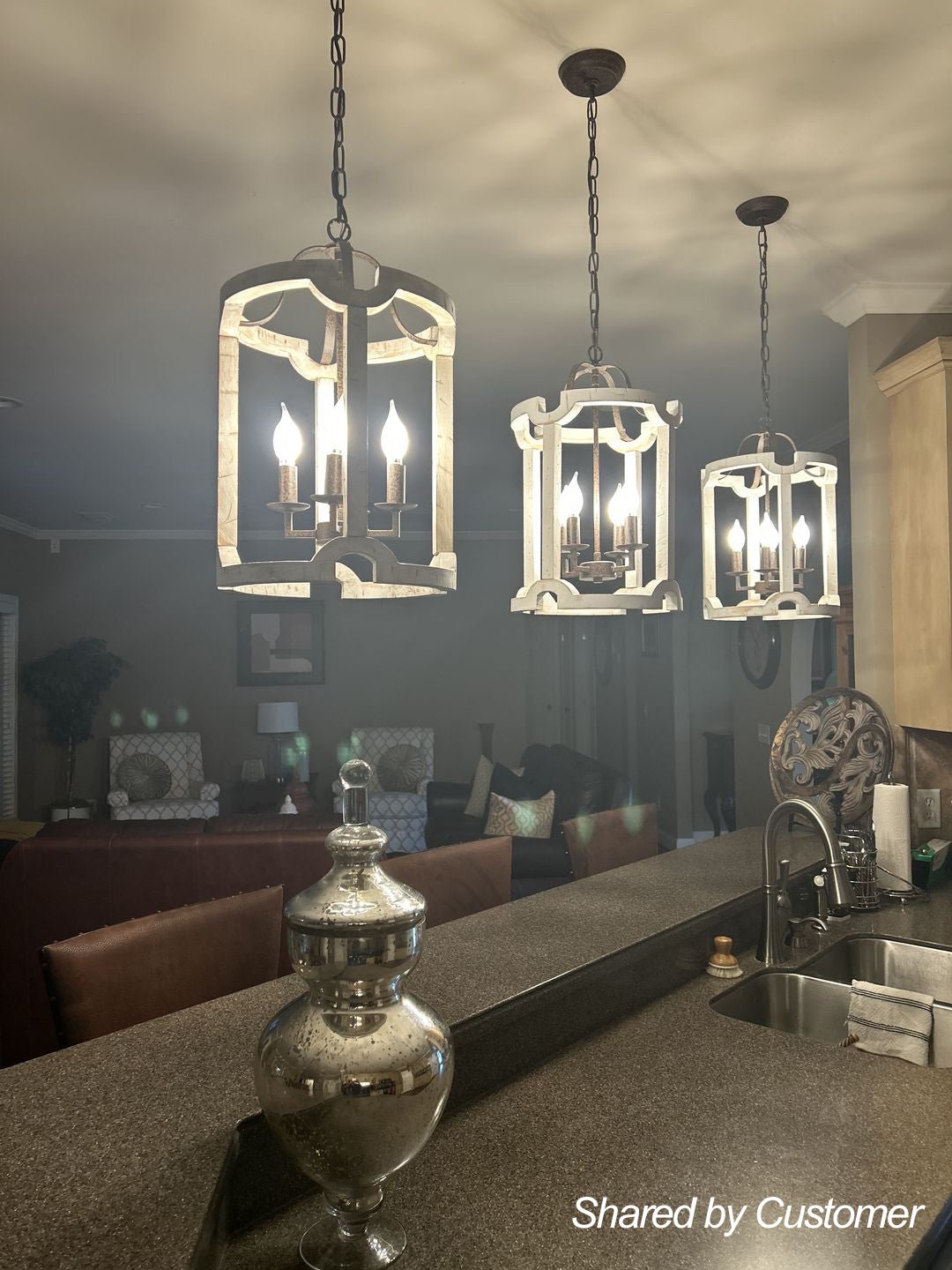 Noreli Farmhouse Wood Cylinder Pendant Light-Relic Pieces