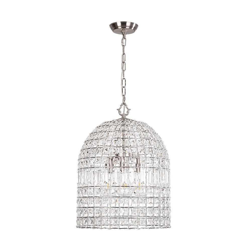 Elvora Antique Brass Crystal Chandelier-Relic Pieces