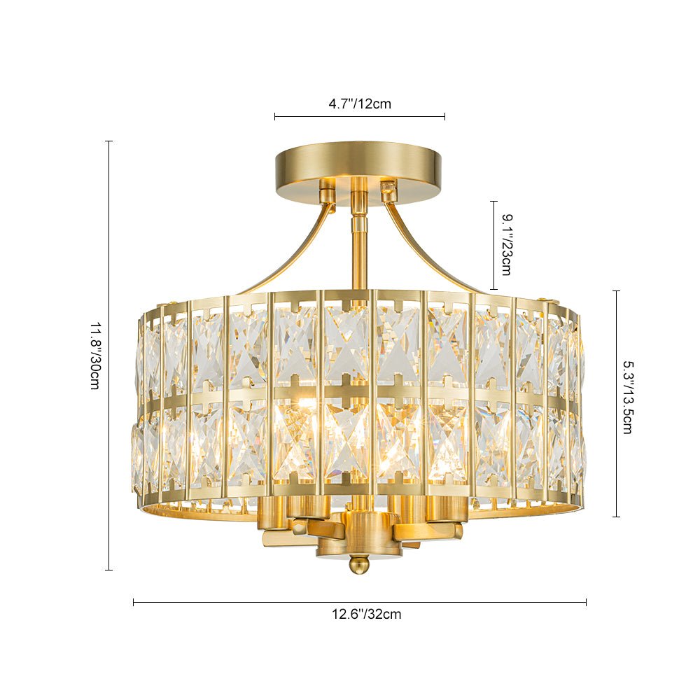 Nordunix Modern Glam Crystal Ceiling Light-Relic Pieces
