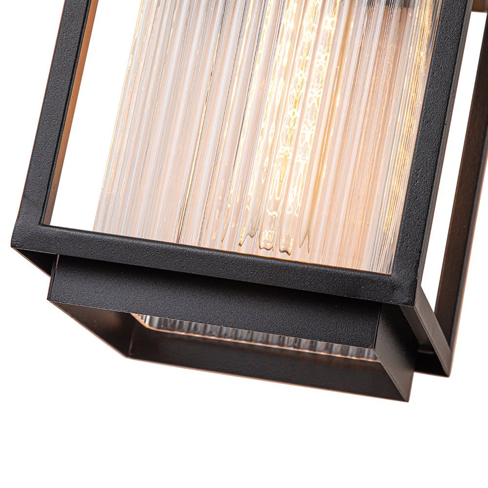 Vireon Outdoor Modern Glass Wall Lantern-Relic Pieces