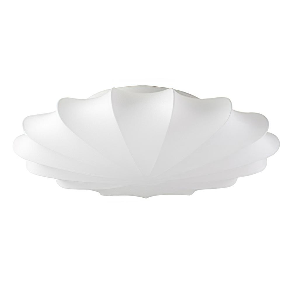 Lunari Mid-Century Modern Silk Flush Mount Light-Relic Pieces