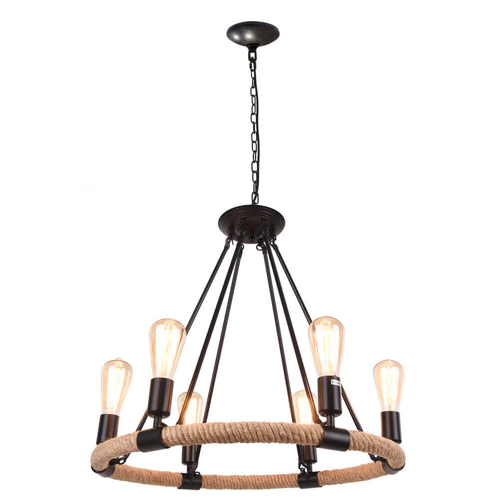 Vintage Rope Chandelier-Relic Pieces