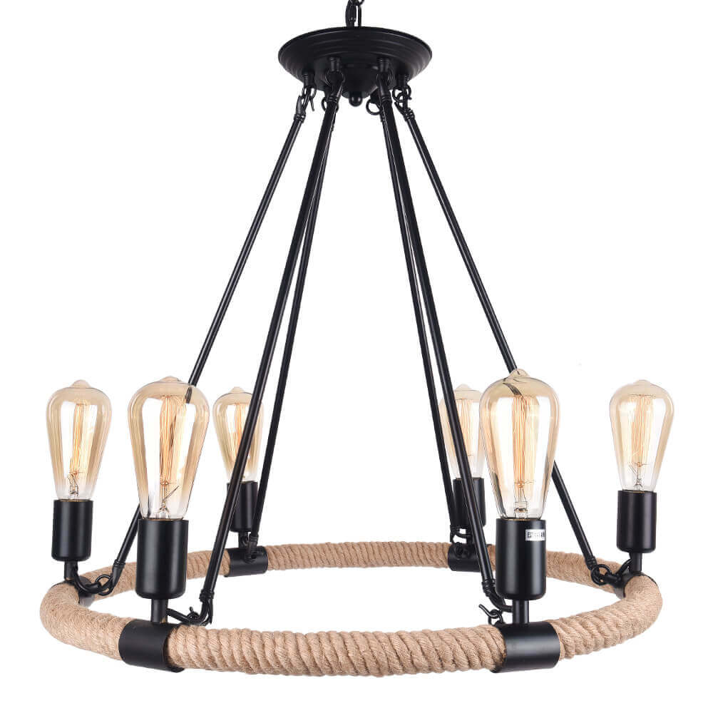 Vintage Rope Chandelier-Relic Pieces