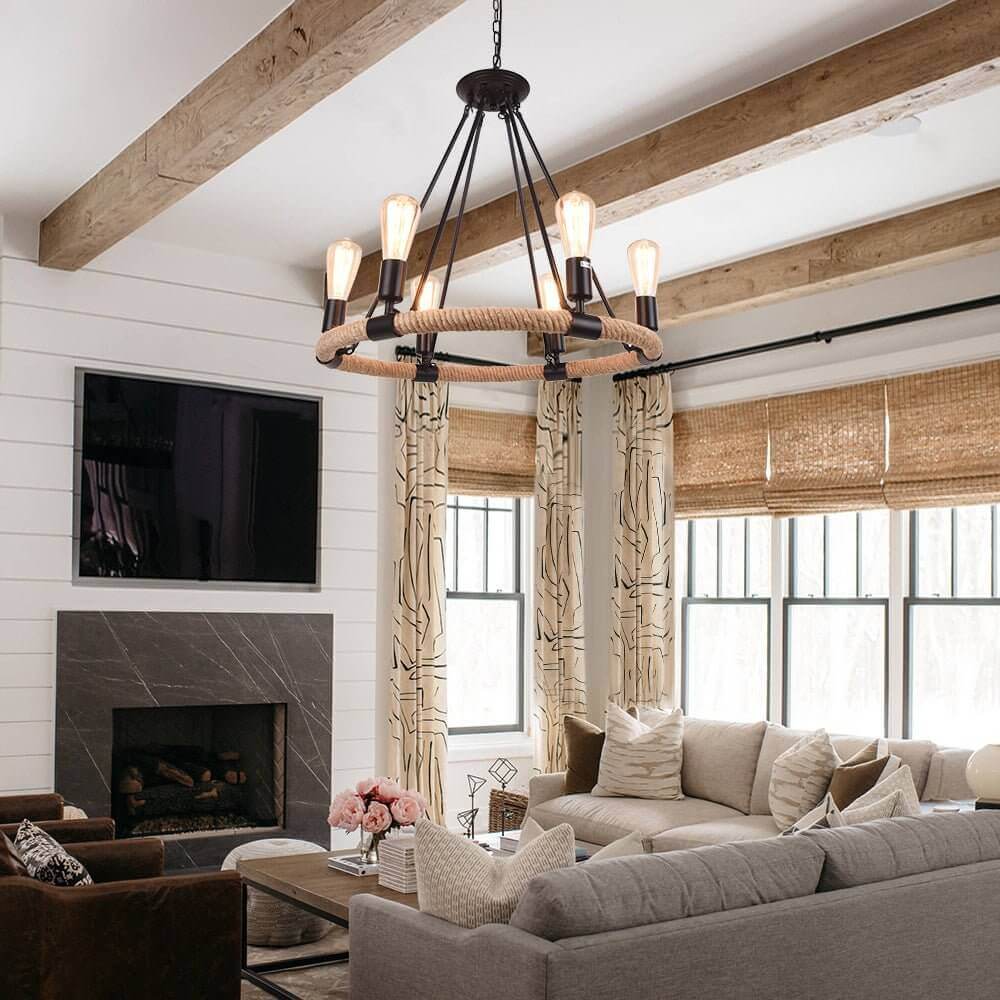 Vintage Rope Chandelier-Relic Pieces