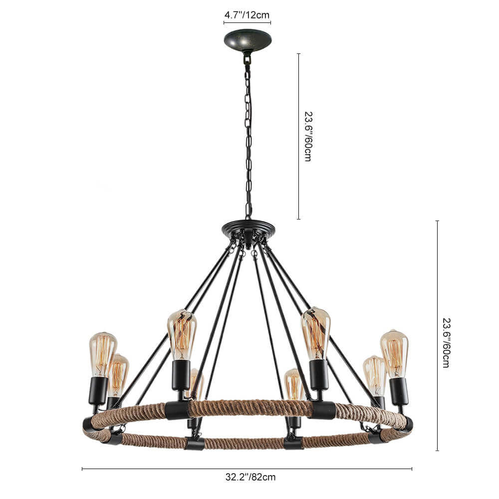 Vintage Rope Chandelier-Relic Pieces