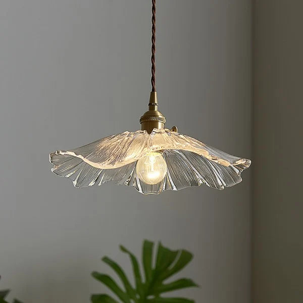 Lavor Flower Glass Ceiling/Pendant Light-Relic Pieces