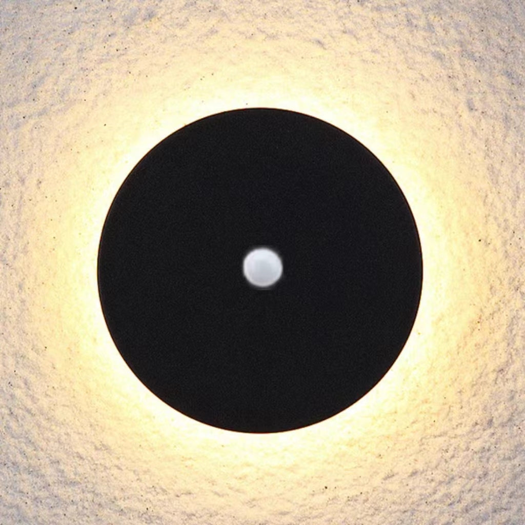 Dori Minimalist Round/Square Outdoor Wall Lamp LED, Black/White-Relic Pieces