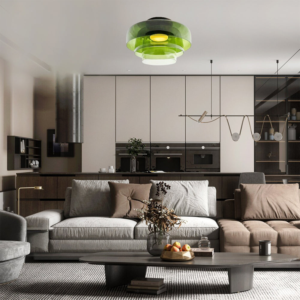 Rugogalu Modern Simple Creative Glass Flush Mount Ceiling Light