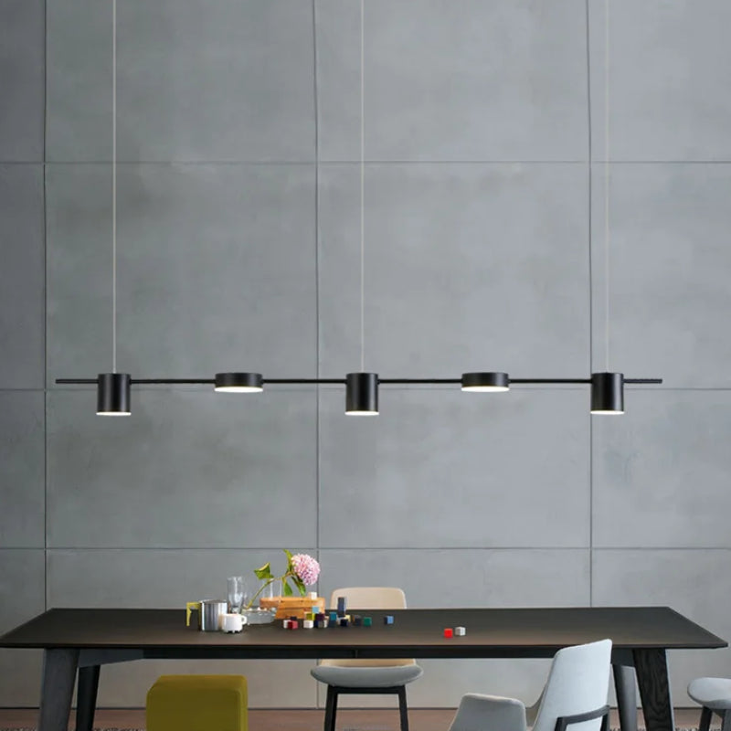 Melorot Minimalist Multi Metal Pendant Light, Black/Gold