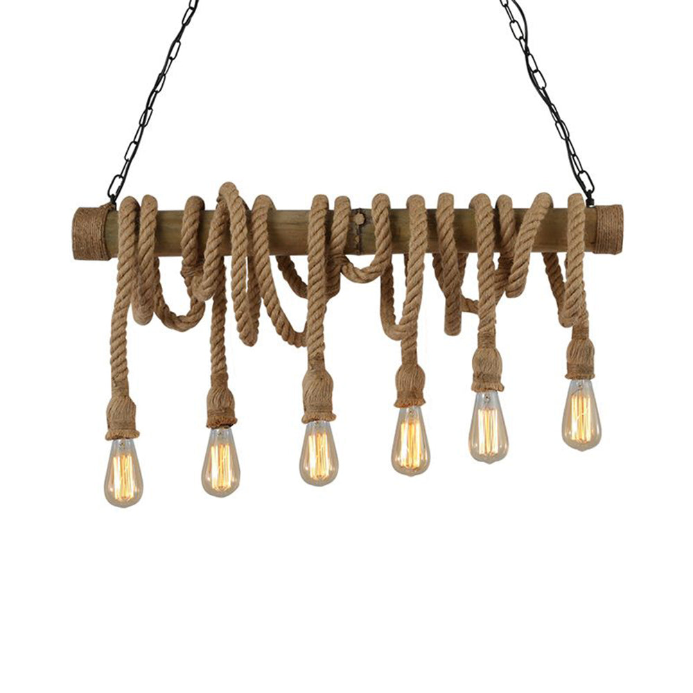 Segasad Vintage Retro Resin Pendant Light, flaxen