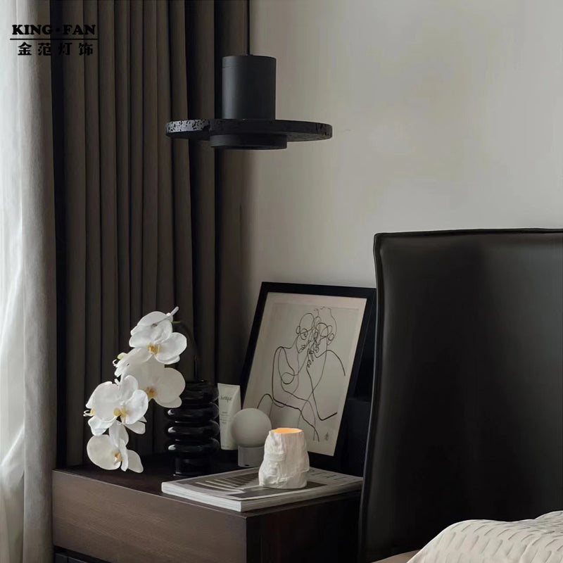 Nadamin Black Designer Post-Modern Pendant Light