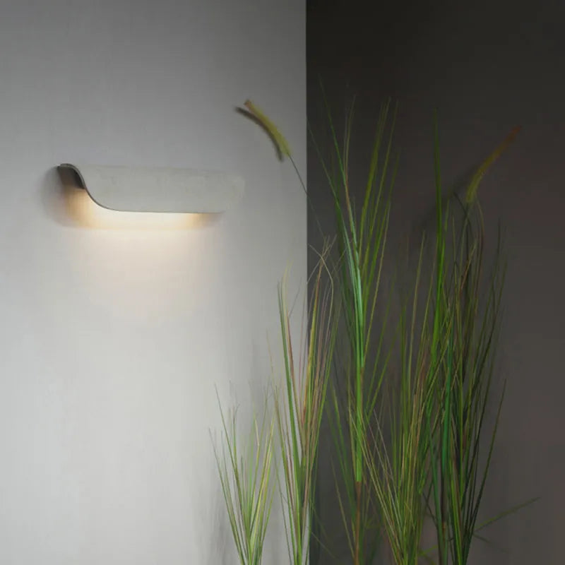 Volimum Modern Outdoor Wall Lighting, Waterproof, Curved