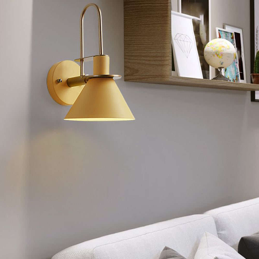 Fevoril Vintage Horn Shape Metal Wall Lamp, Living room/Bedroom/Bathroom