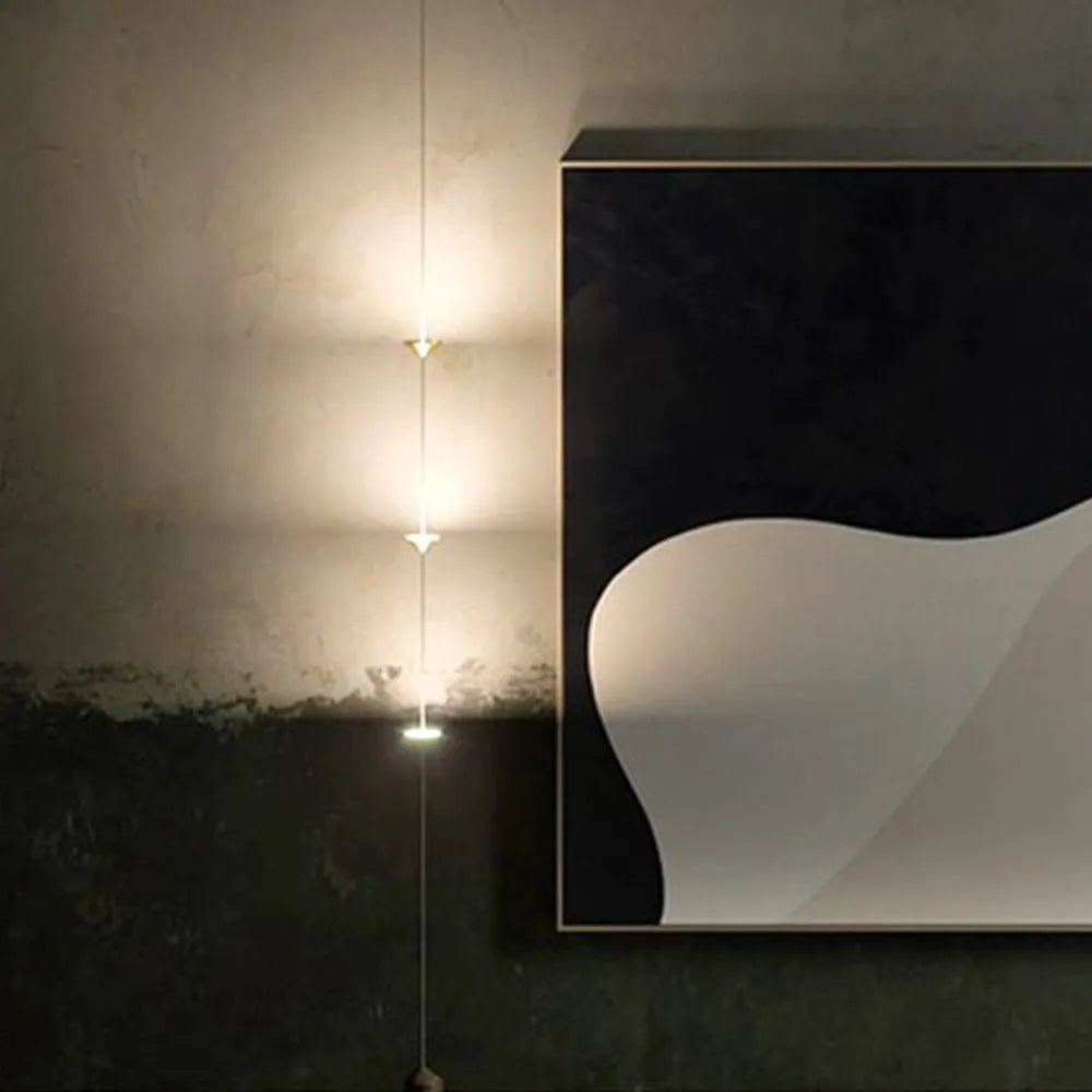 Ridotik Full-Length Minimalist Linear Floor Lamp, 3 Bulbs