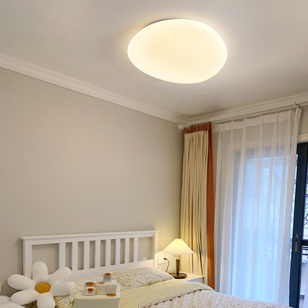 Raviq Flush Mount Ceiling Light, Pebbles Shape-Relic Pieces