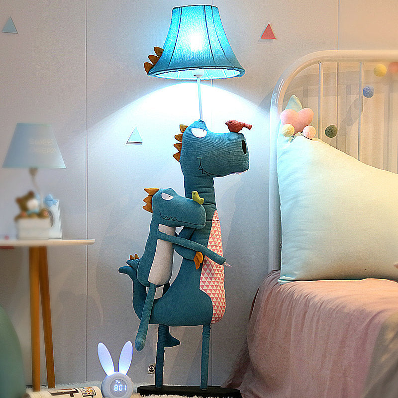 Jigudum Modern Dinosaur Metal/Fabric Floor Lamp