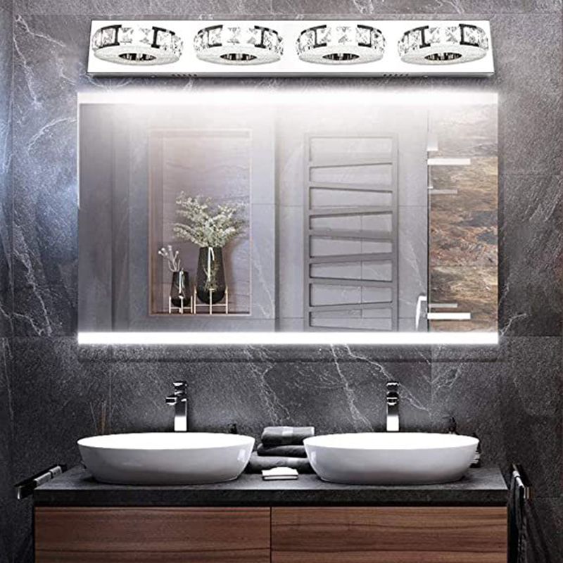 Likekat Mordern Cylindrical Metal Wall Lamp, Silver