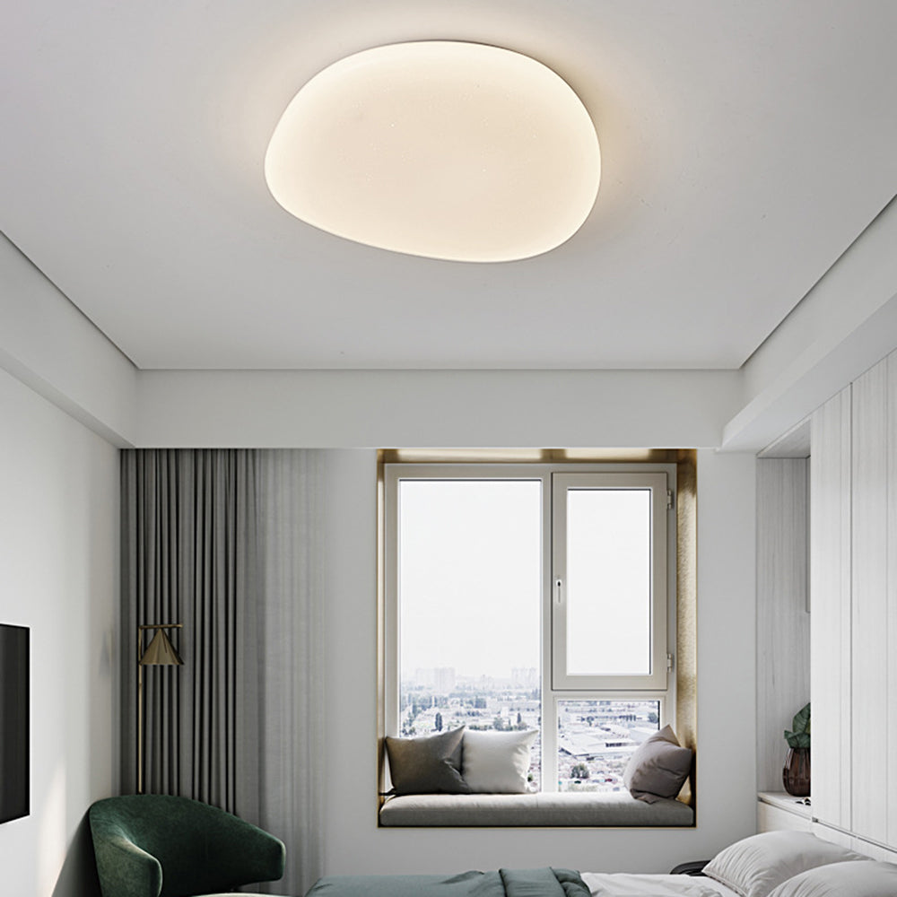 Raviq Flush Mount Ceiling Light, Pebbles Shape-Relic Pieces