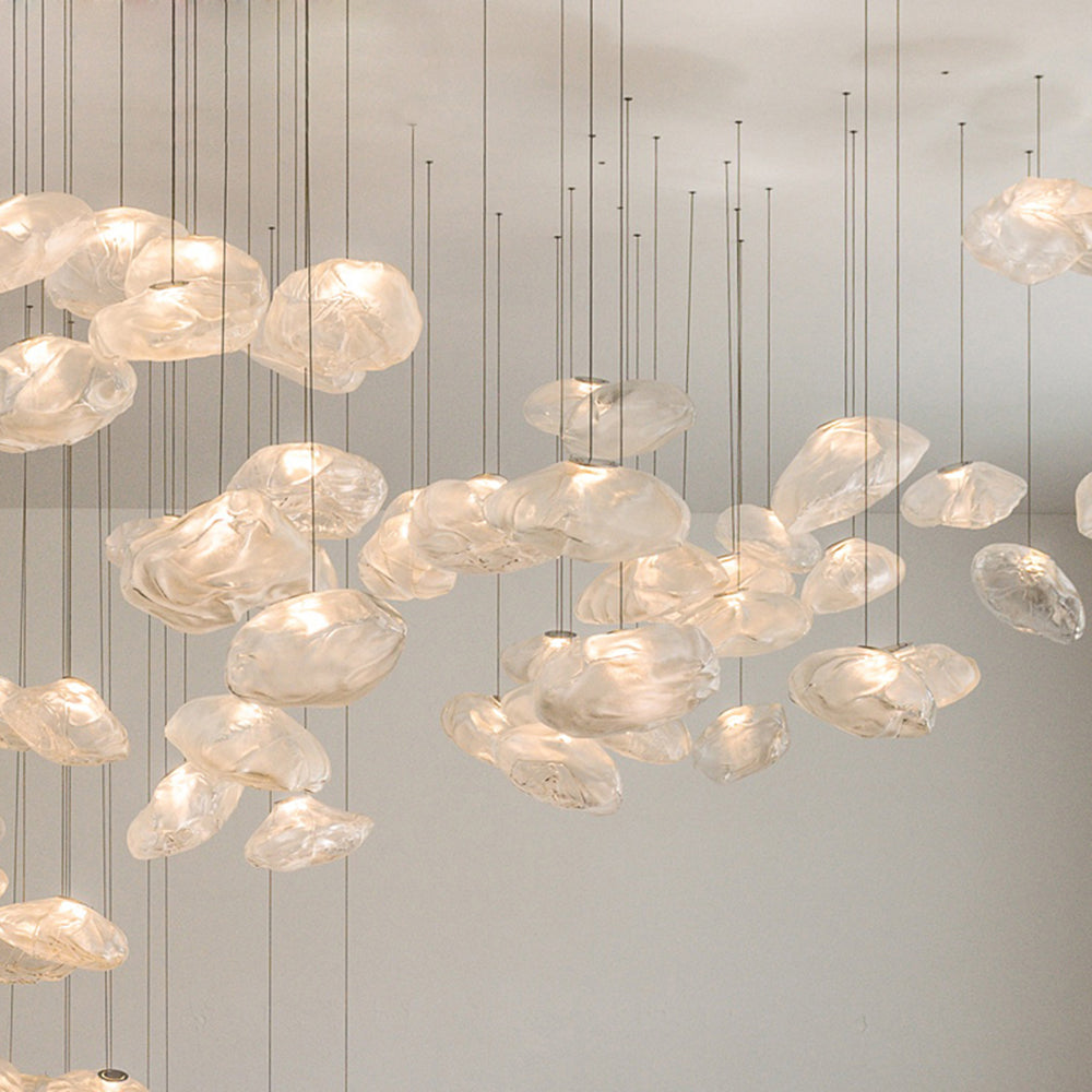 Colopuk Minimalist Spherical Glass Pendant Light, 3 Colour