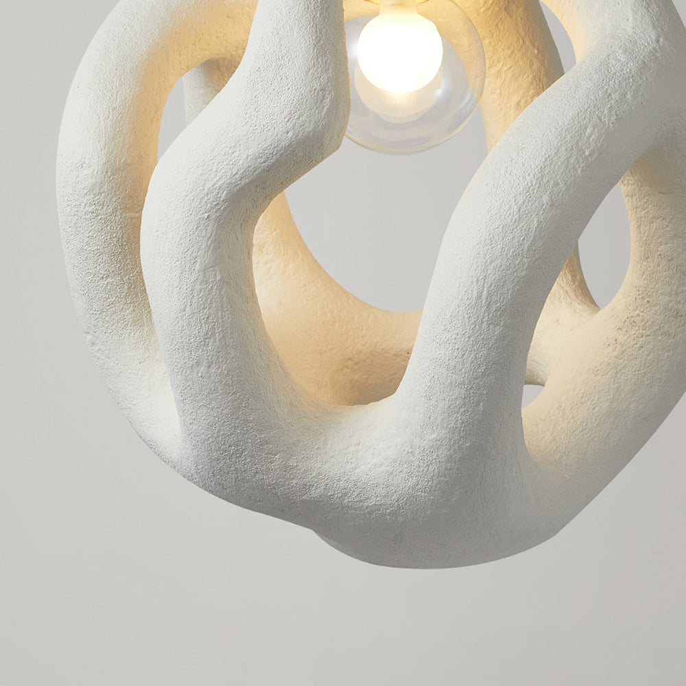 Vanimot Modern Metal/Resin White/Black Pendant Light