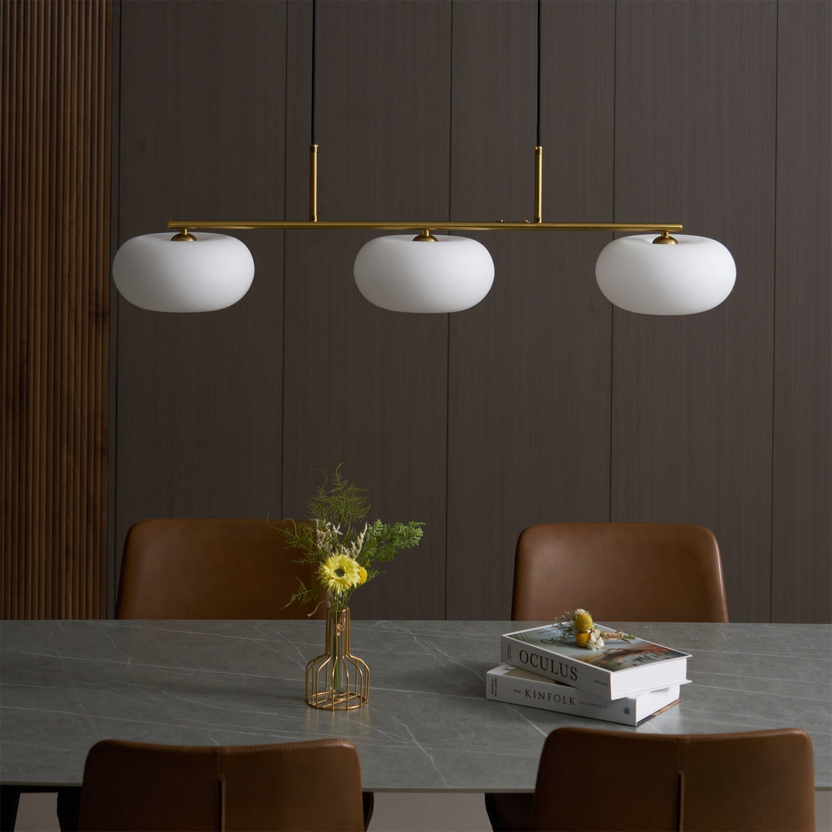 Girisud Cream Cluster Pendant Light 3 Heads
