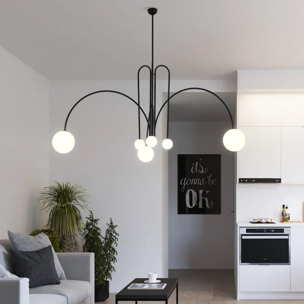 Arvyn Pendant Light Double Layer Glass Bubble-Relic Pieces