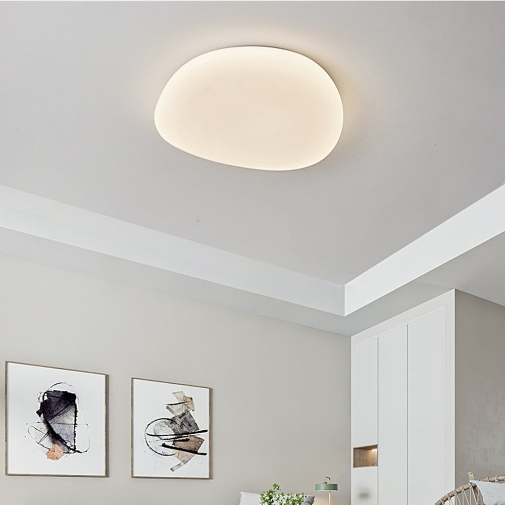Raviq Flush Mount Ceiling Light, Pebbles Shape-Relic Pieces