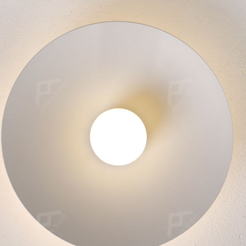 Mapegin Modern Flush Mount Ceiling Light White Red Black Metal Balcony