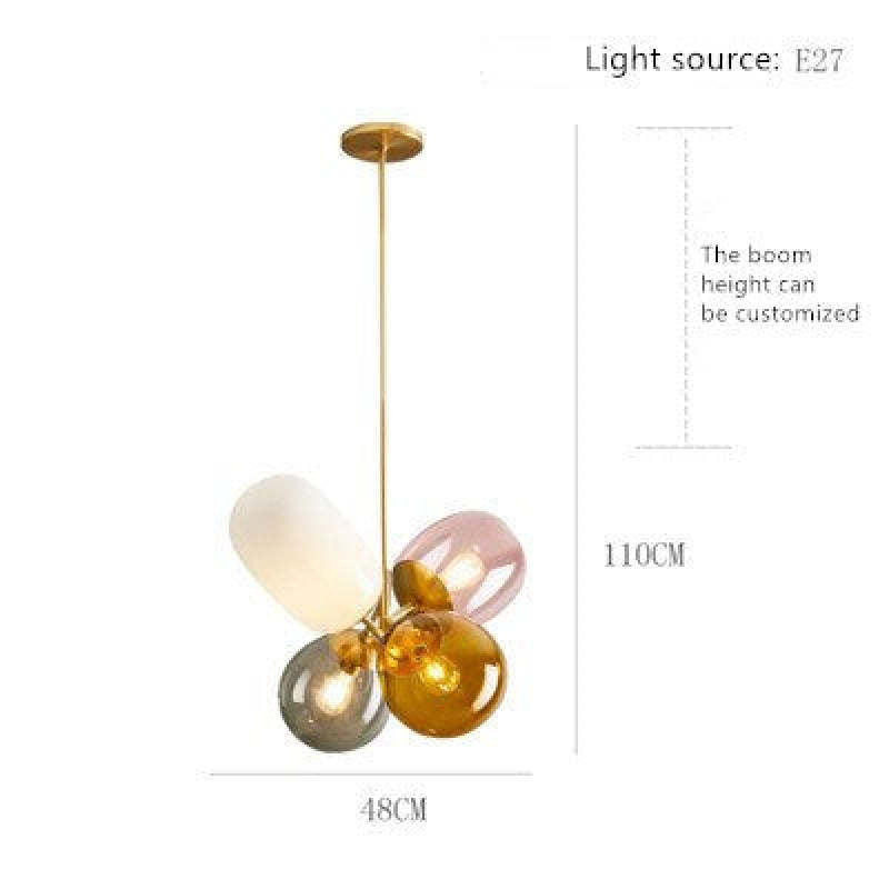 Gesadot Colorful Balloon Glass Creative Pendant Light