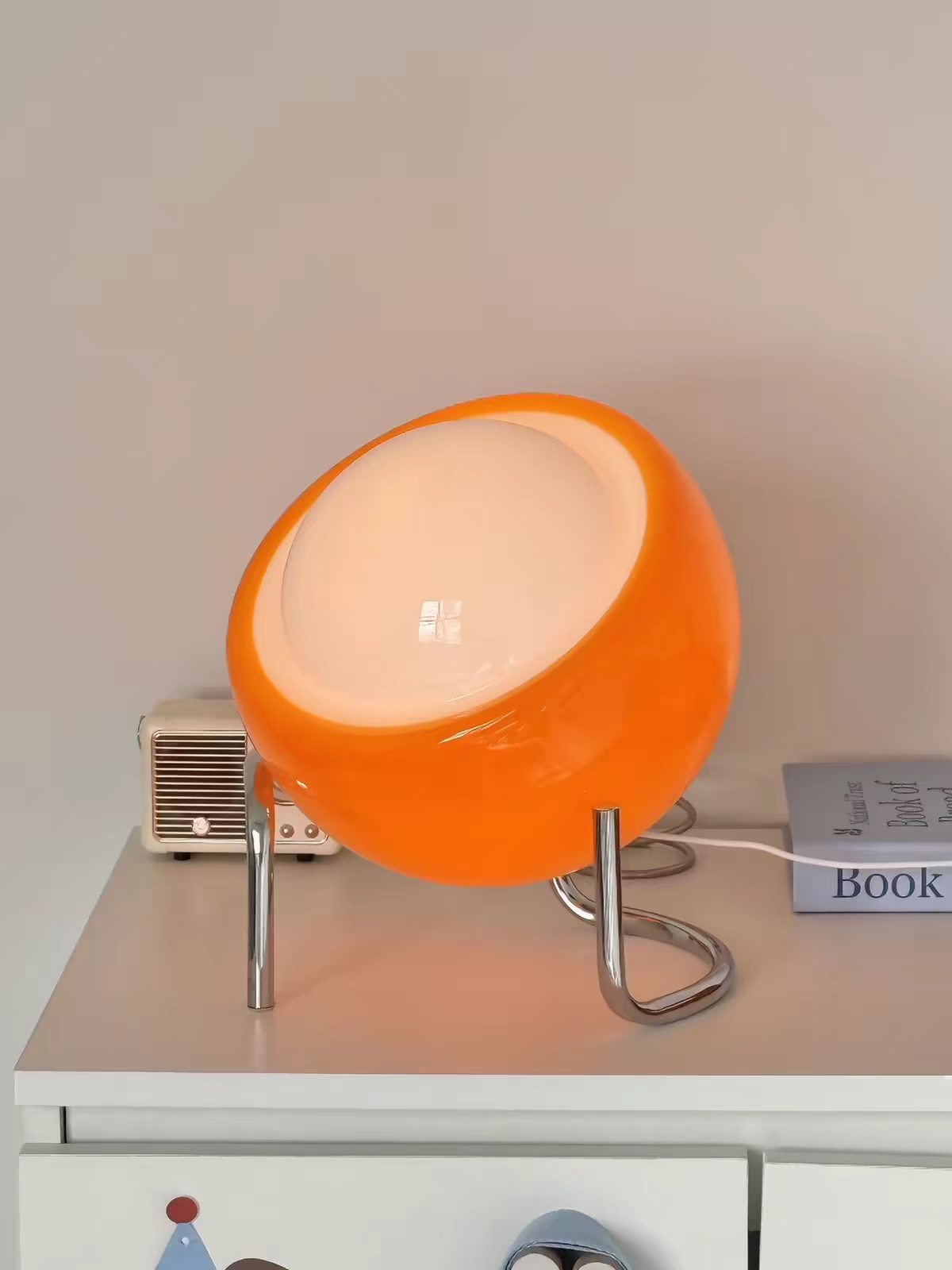 Elam Glass USB Table Lamp