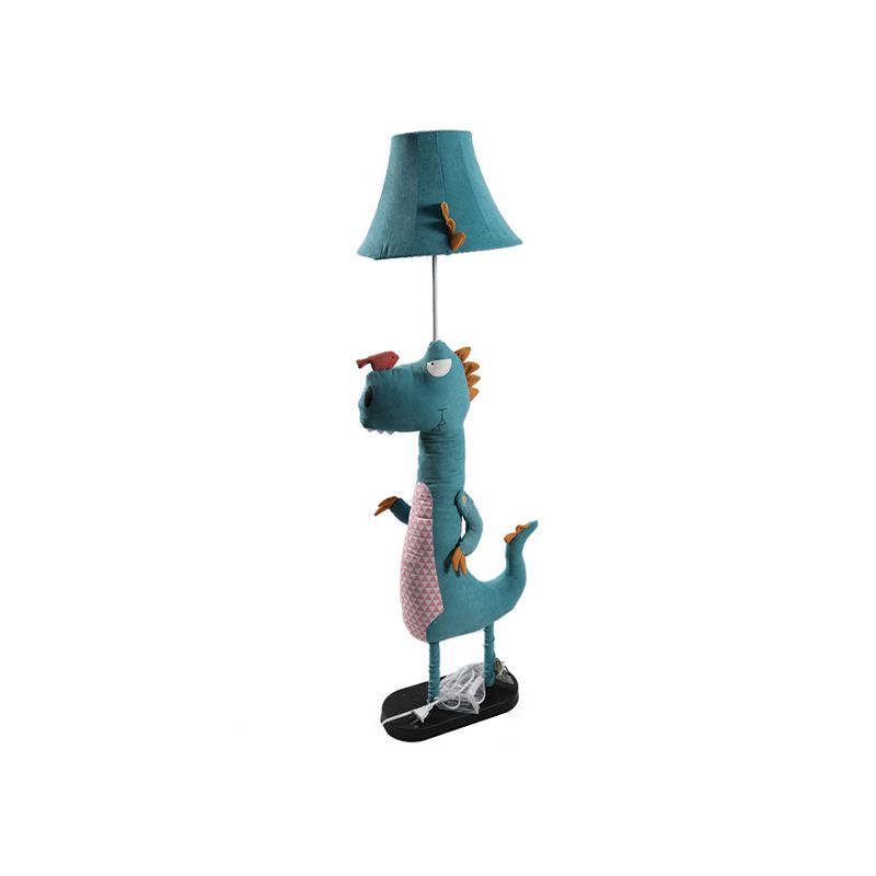 Jigudum Modern Dinosaur Metal/Fabric Floor Lamp