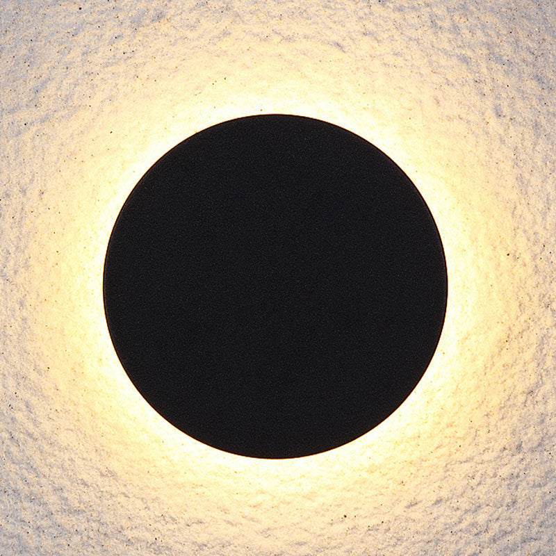Dori Minimalist Round/Square Outdoor Wall Lamp LED, Black/White-Relic Pieces