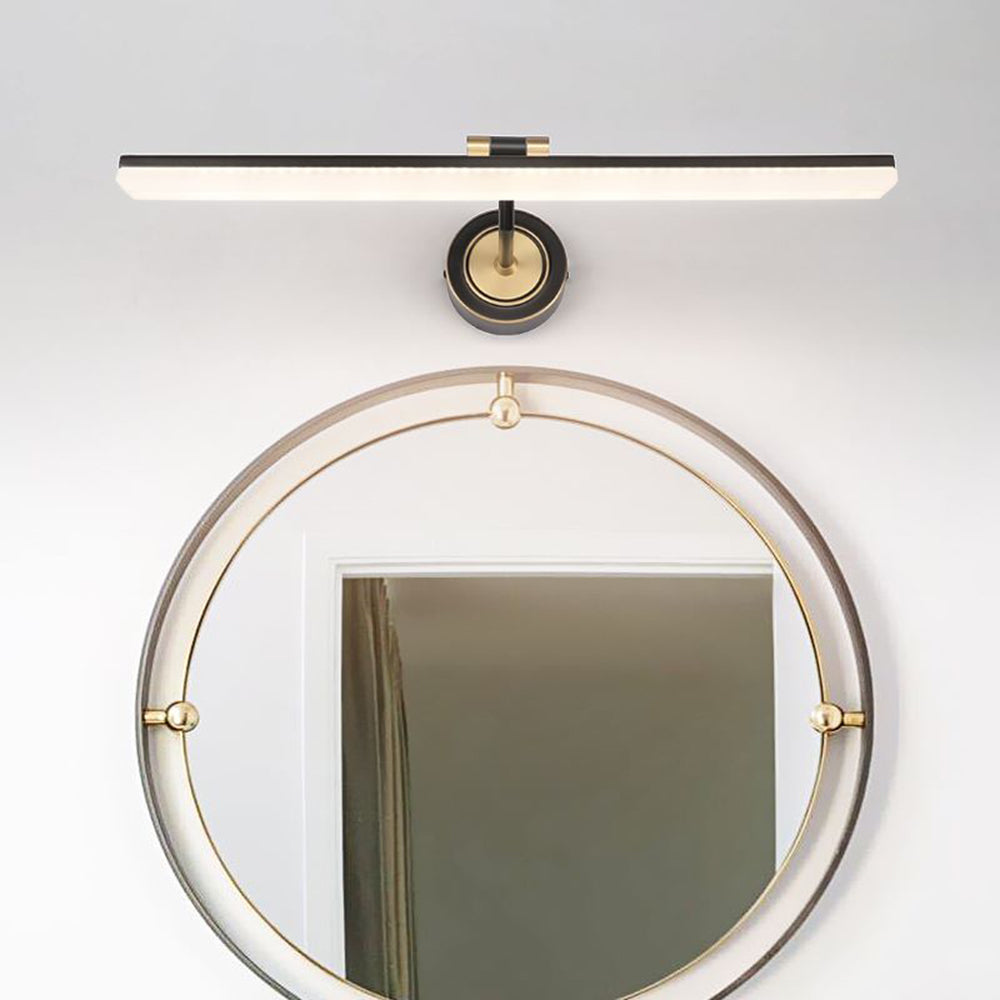 Ginovet Vintage Linear Metal/ Wall Lamp, Black/Gold