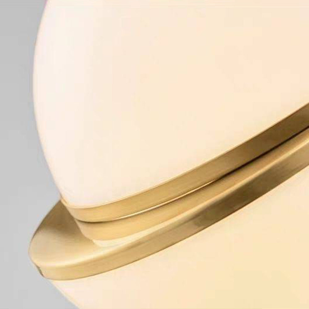 Duteder Simple Pendant Light, Gold & White