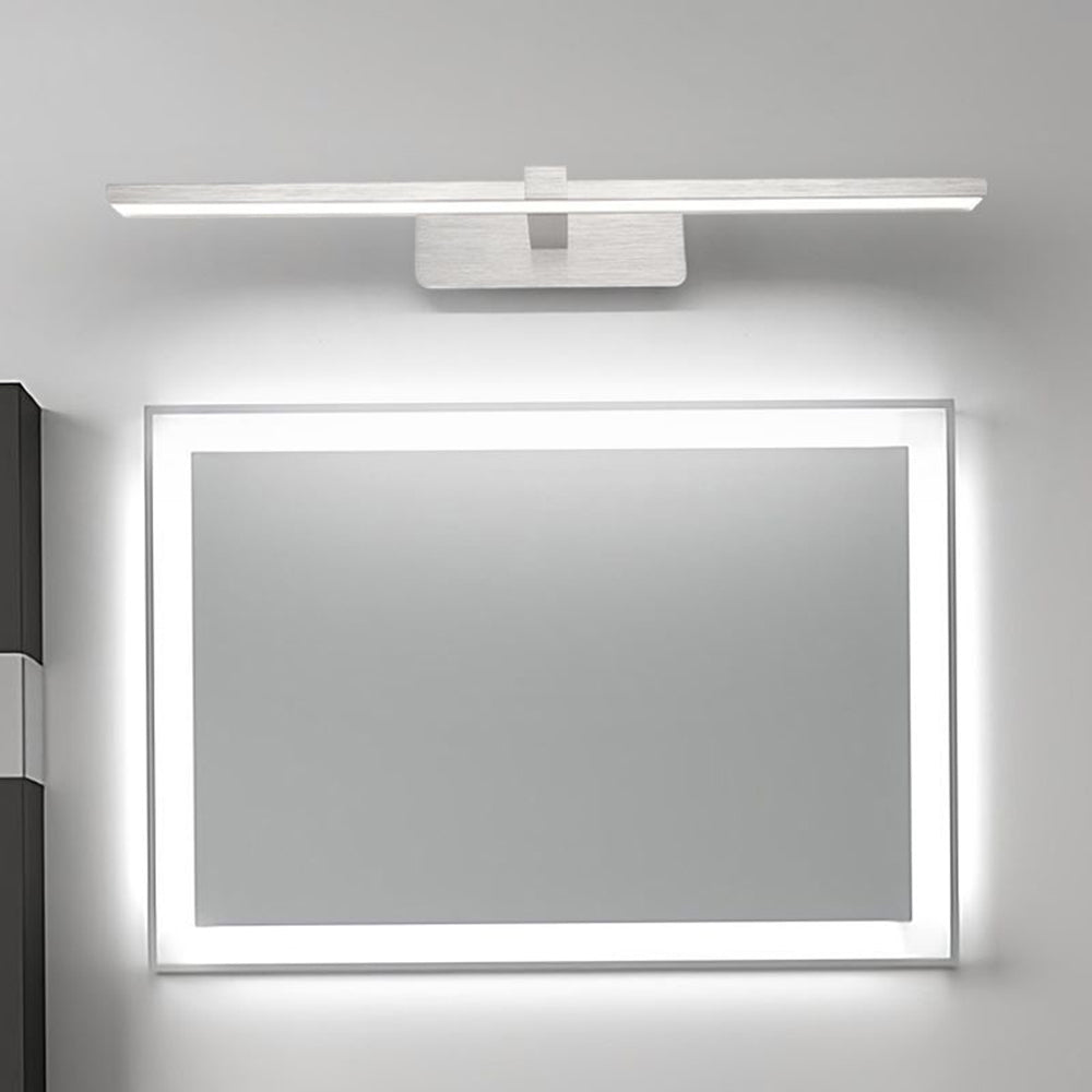 Belemus Nordic Linear Mirror Front Wall Lamp, Silver