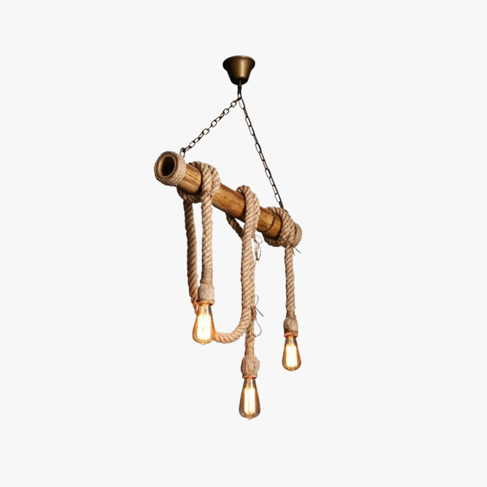 Segasad Vintage Retro Resin Pendant Light, flaxen
