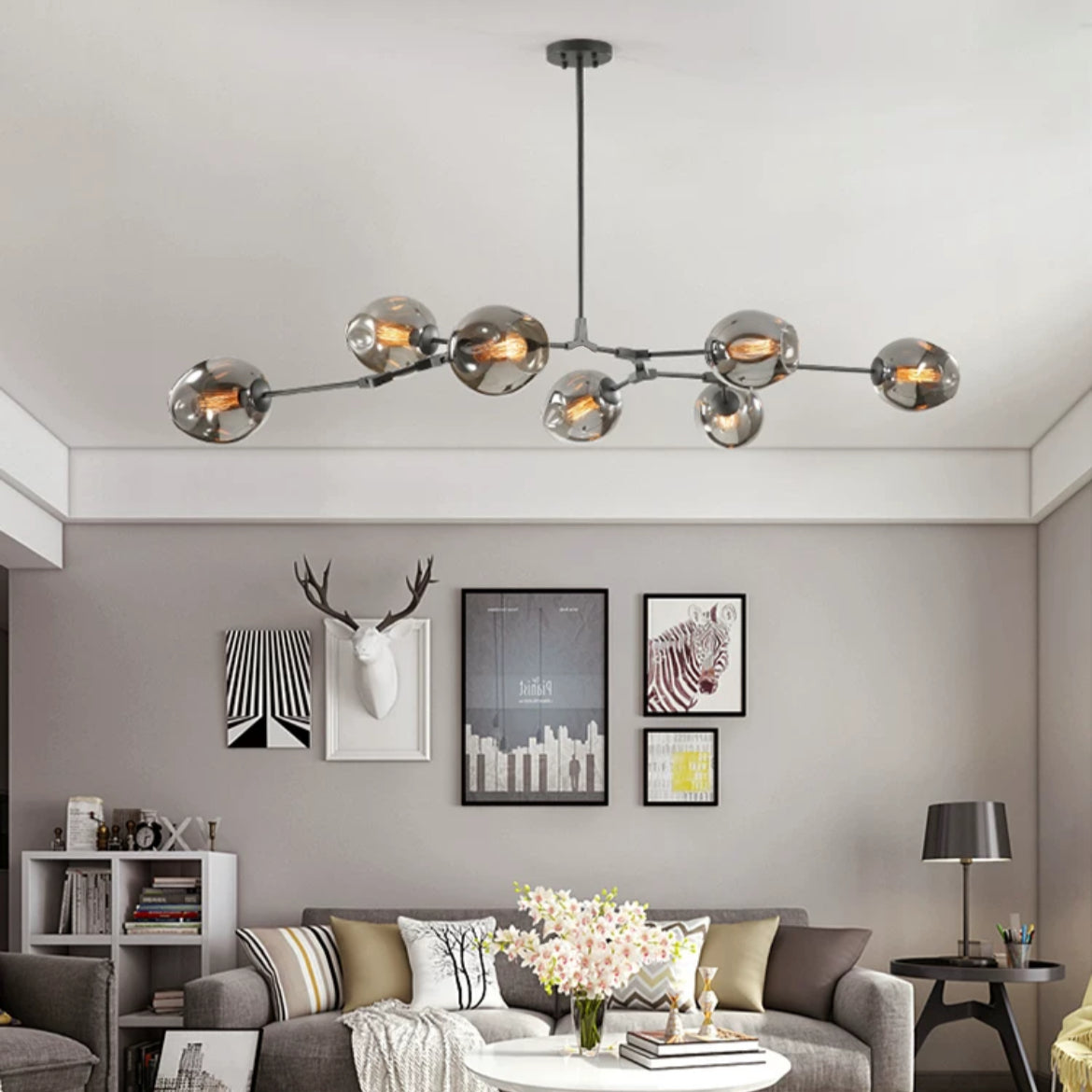 Zerin Nordic Modern Glass Pendant Light Clear Bubble-Relic Pieces