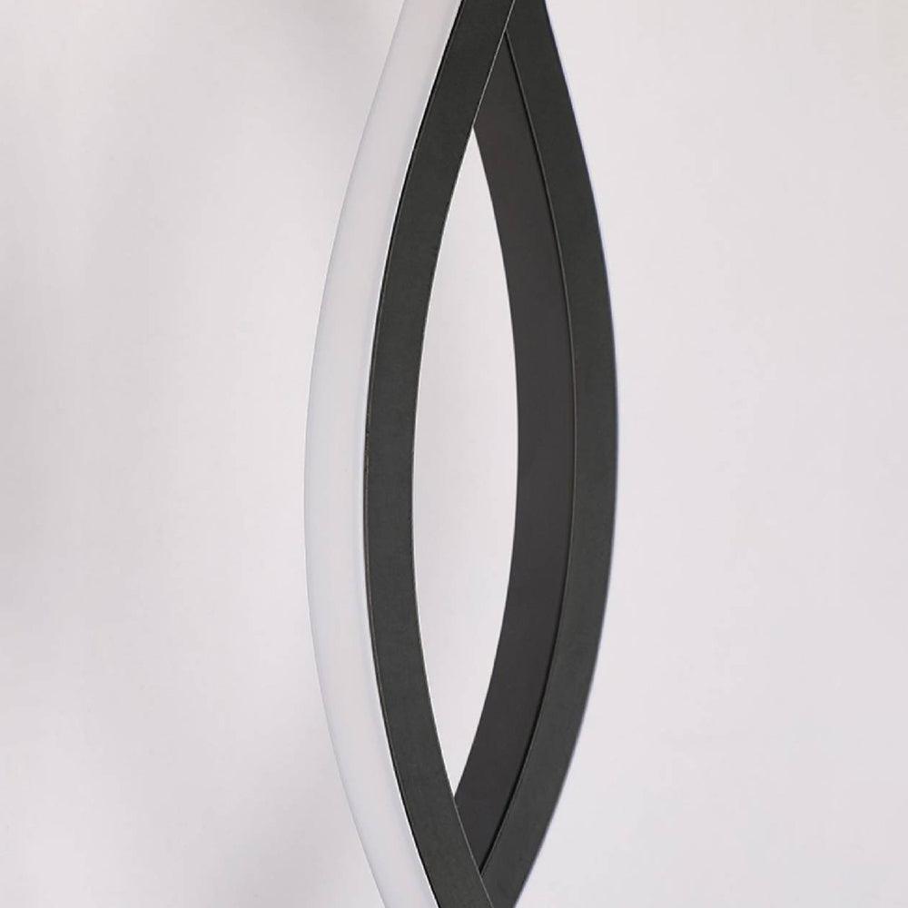 Vipirur Wave Modern Simple Wall Lamp, Black & White