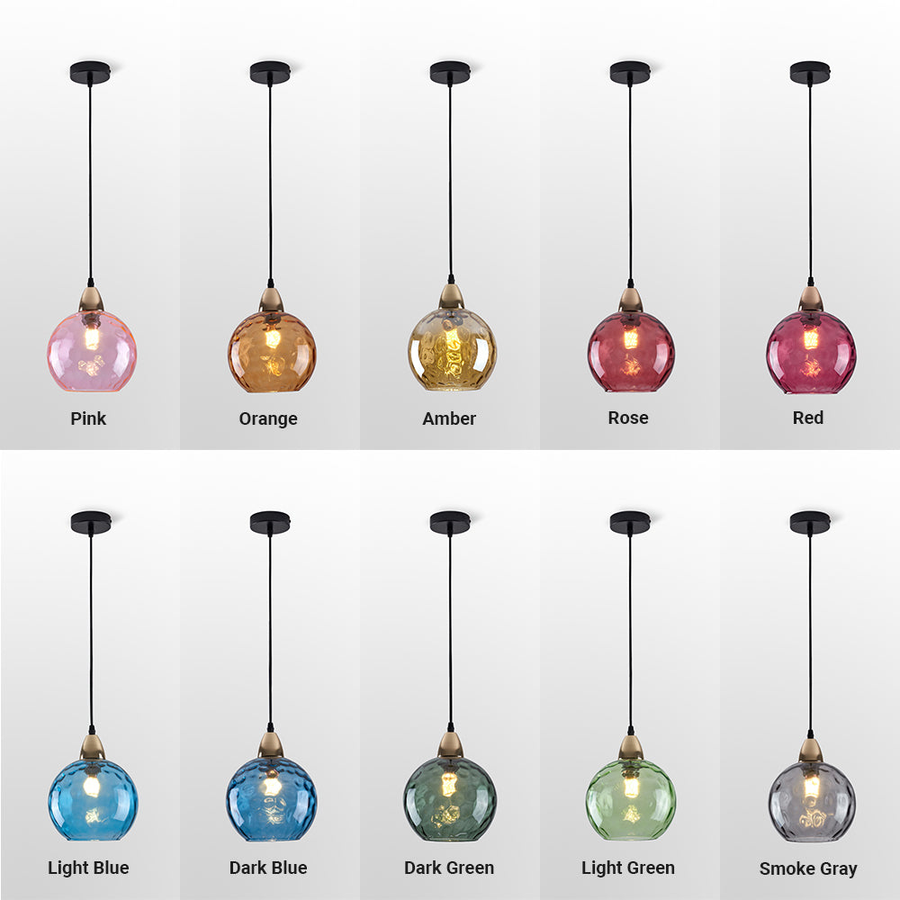 Avo Ripple Glass Pendant Lights-Relic Pieces