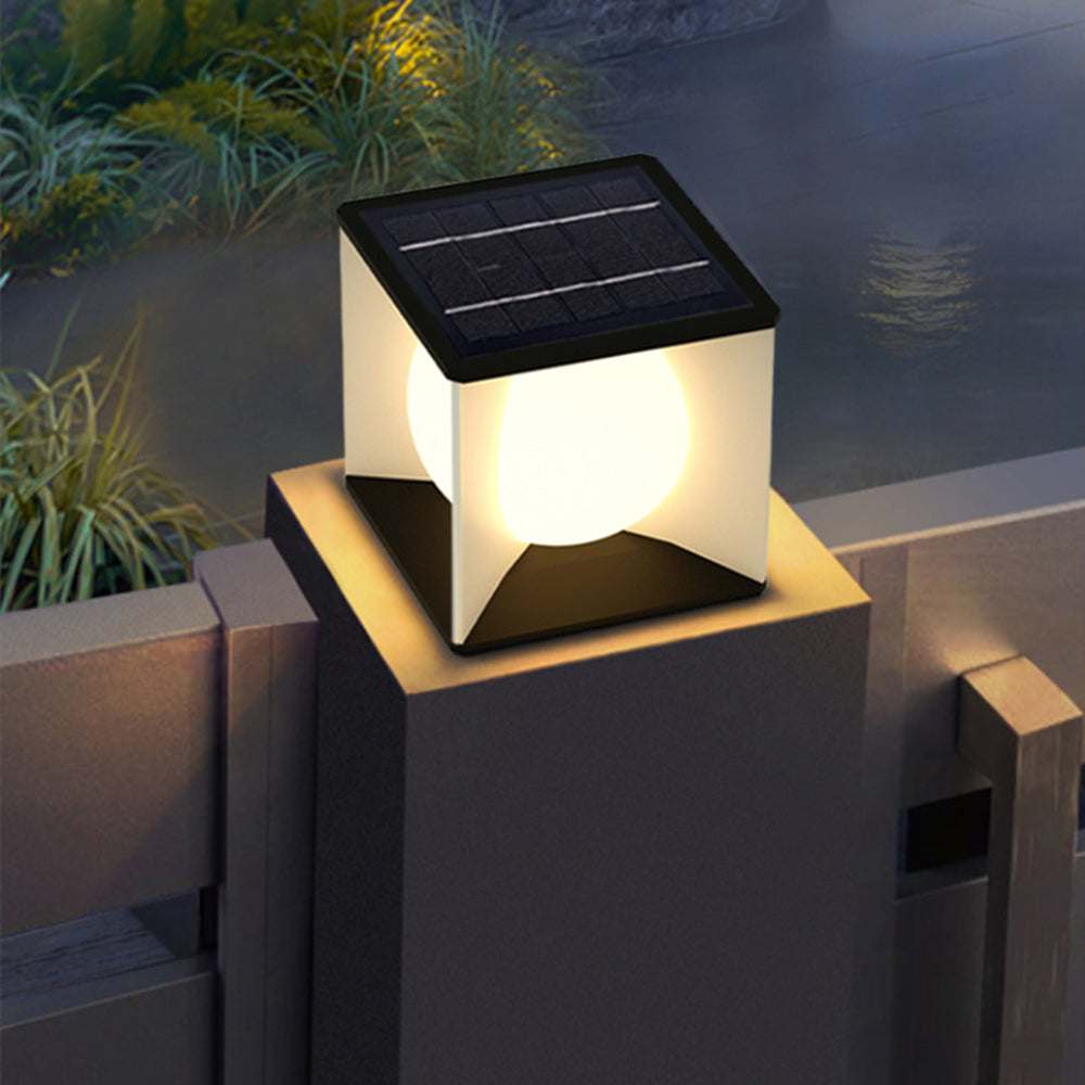 Sonotak Modern Moon Outdoor Pier-Mount Pillar Light